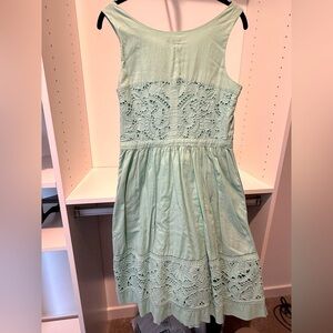 Beautiful Light Blue/Green Anthropologie Sundress with Pockets